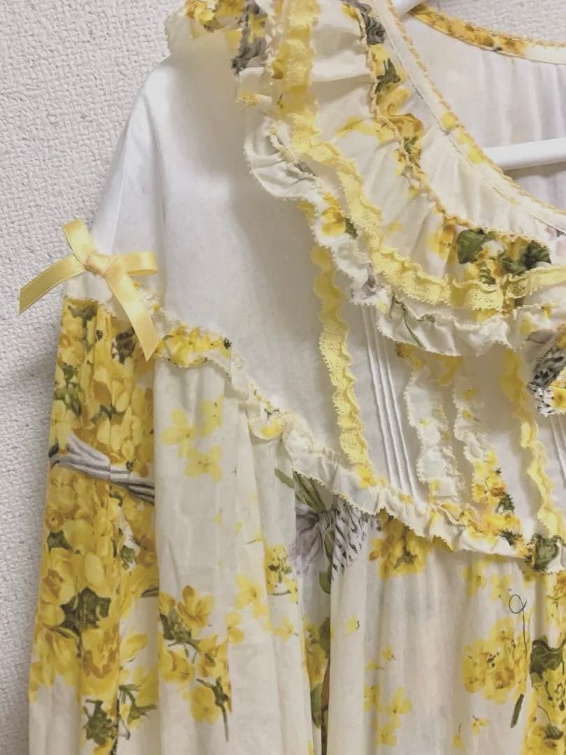 PINK HOUSE なのはなプリントワンピース