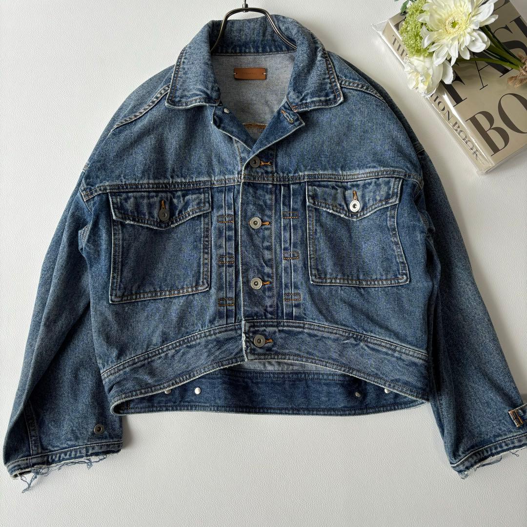 【美品】トゥディフル Cuffstrap Denim デニムジャケット バルーン