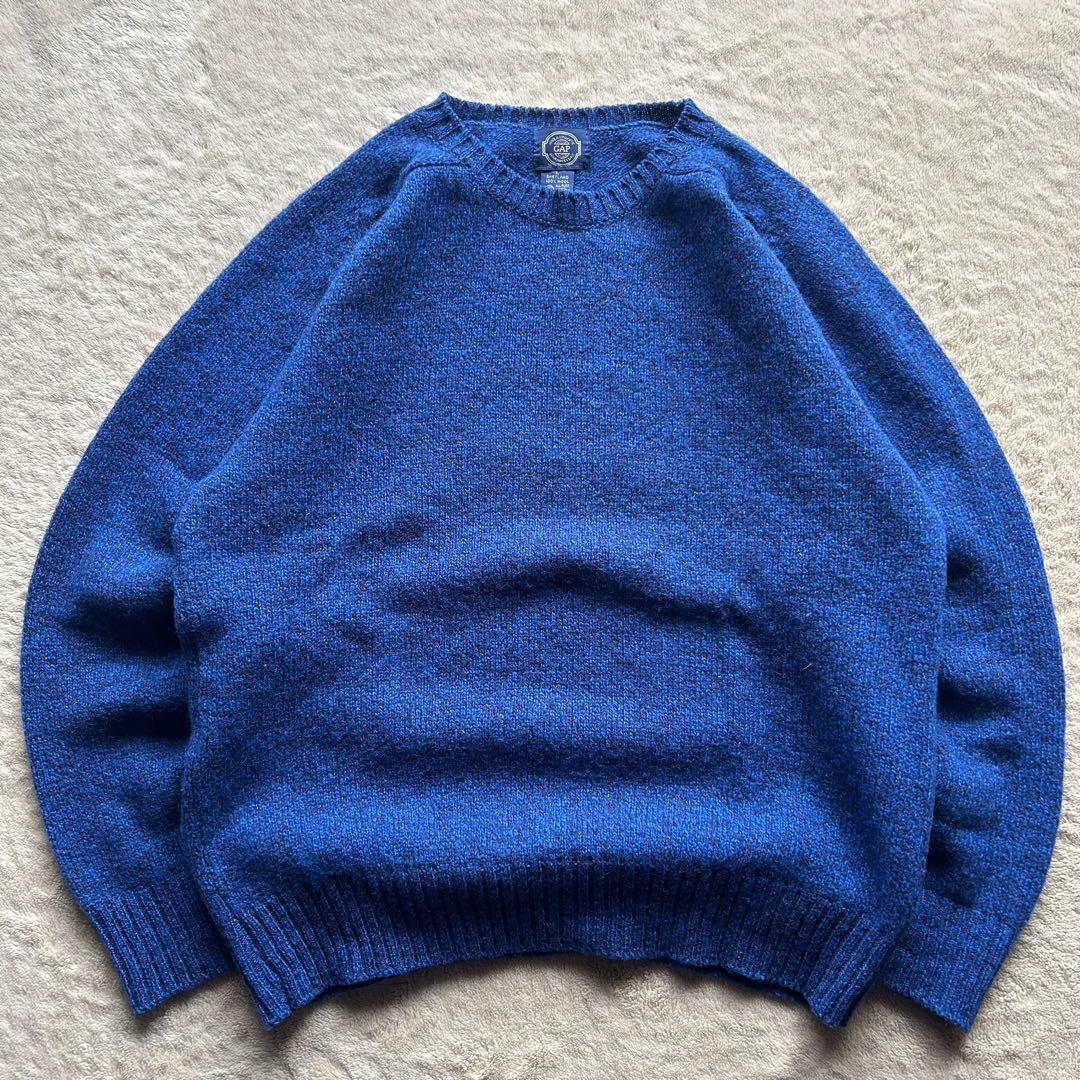 希少 80s OLD GAP シェットランドウールニット スコットランド製