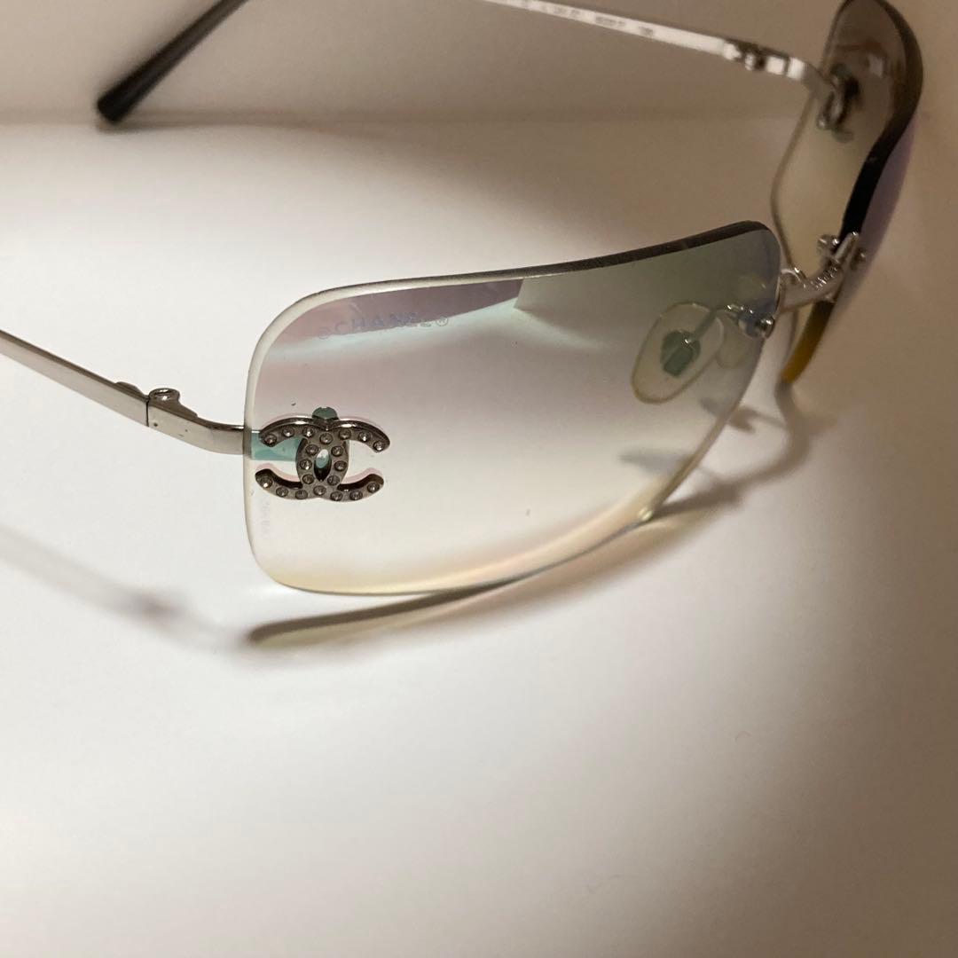 人気★シャネル★CHANEL サングラス リムレス ラインストーン ココマーク