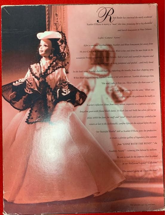 バービー人形「風と共に去りぬ」スカーレット/ハネムーン/新品、未開封、自宅保管
