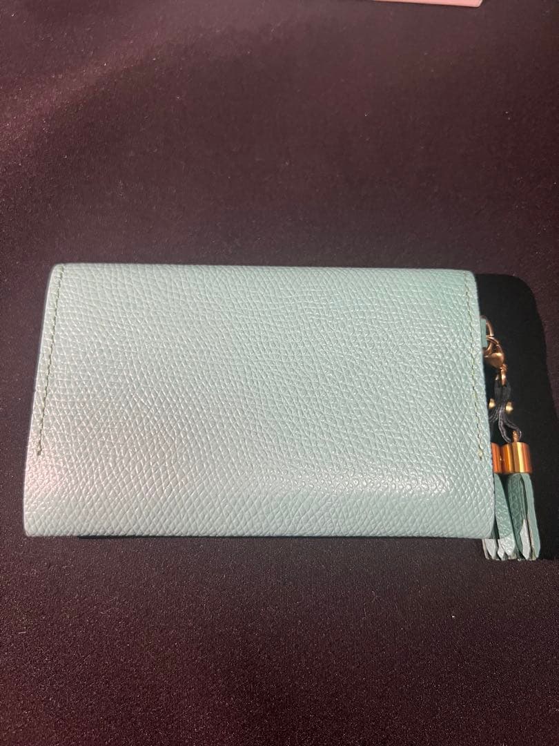 Epoi 翡翠色　二つ折り名刺入れ