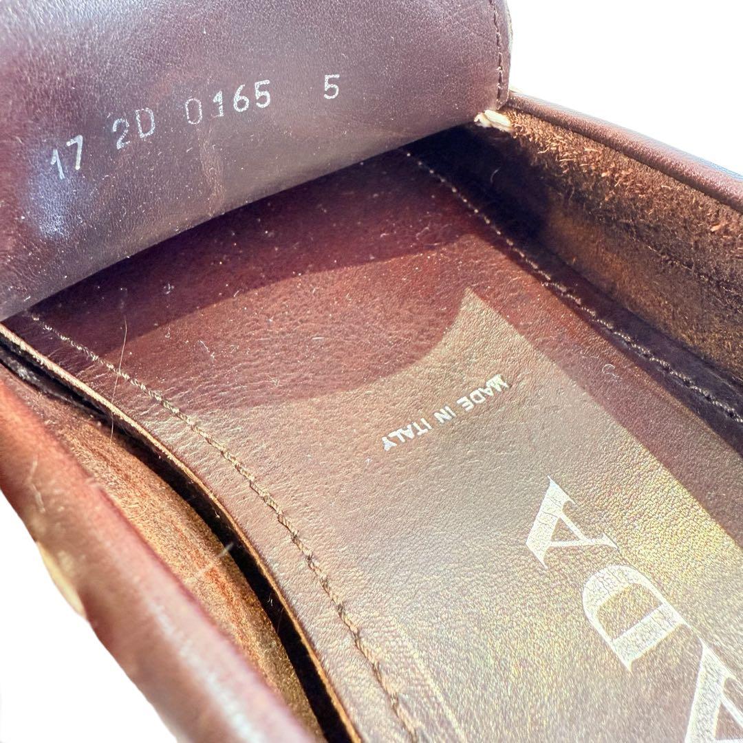 【極美品】PRADA ドライビングシューズ（5）モカシン　デッキシューズ　本革