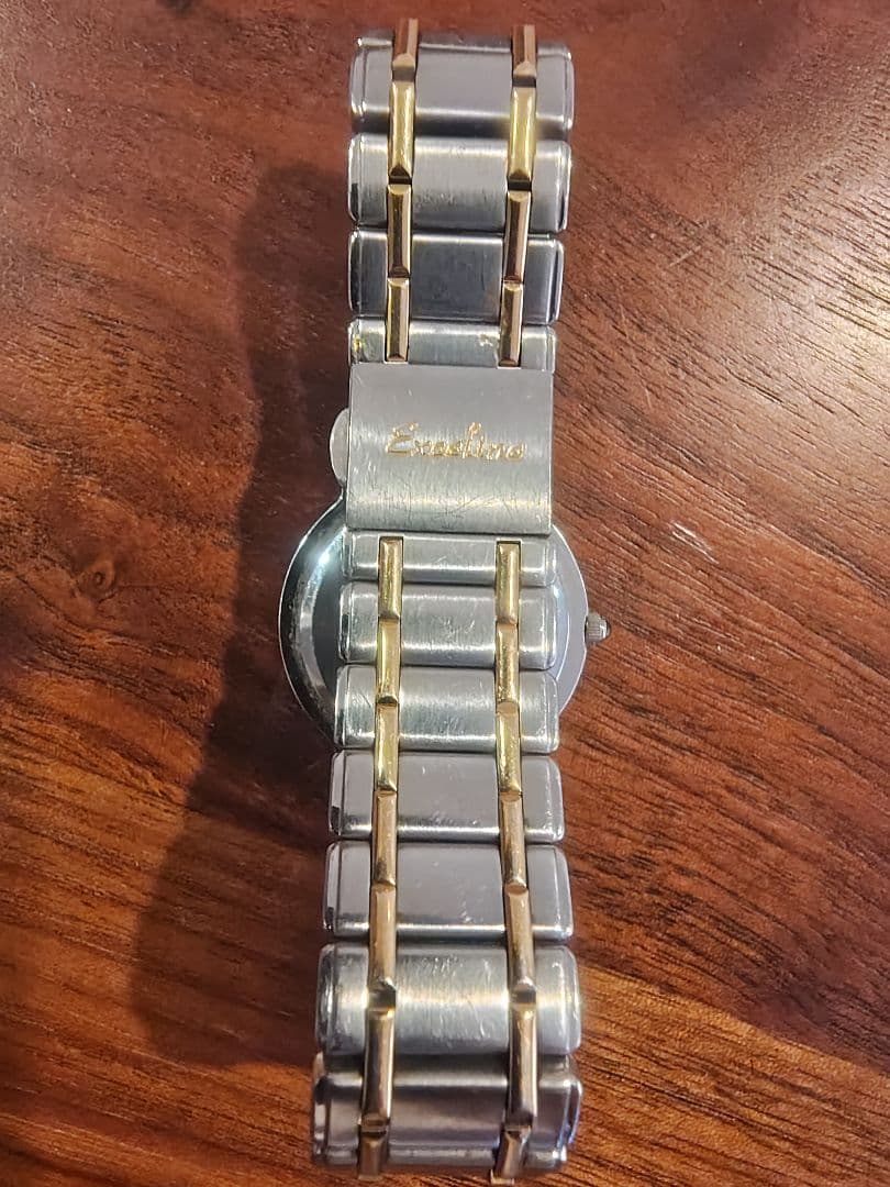 SEIKO Exceline 腕時計(クォーツ) ホワイト/ゴールド 18KT