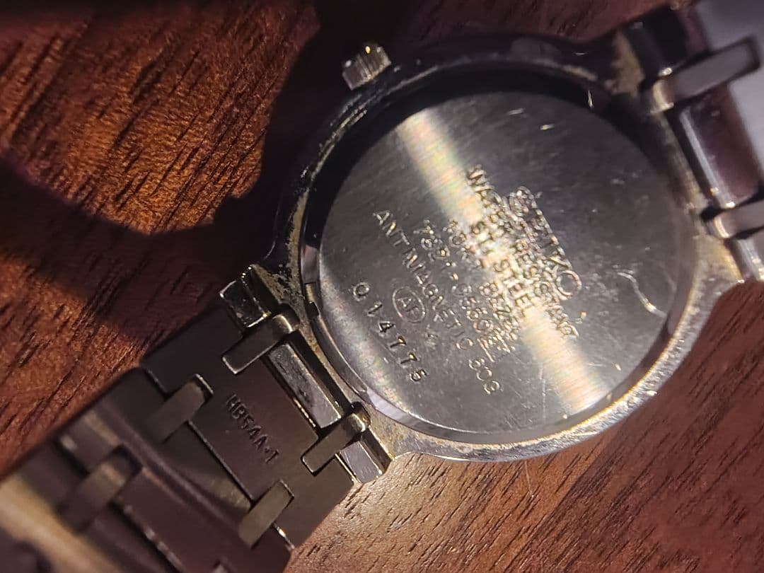 SEIKO Exceline 腕時計(クォーツ) ホワイト/ゴールド 18KT