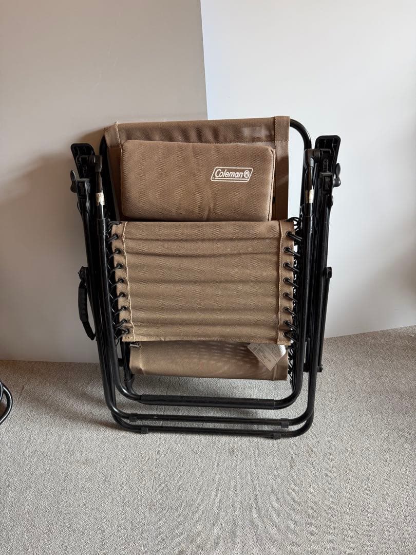 Coleman インフィニティチェア 2脚 ベージュ 折りたたみ リクライニング