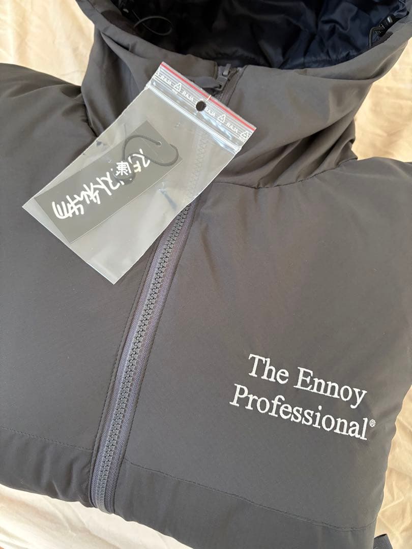 エンノイ ennoy PADDED NYLON HOODIE (GRAY) M