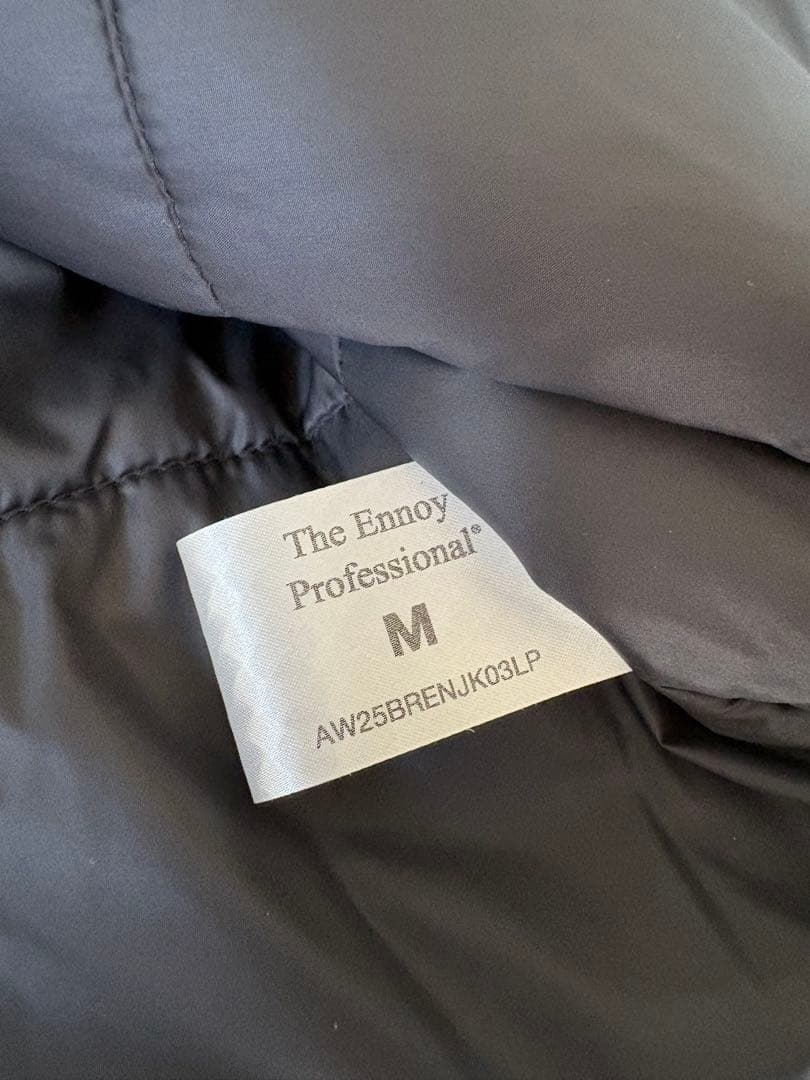 エンノイ ennoy PADDED NYLON HOODIE (GRAY) M