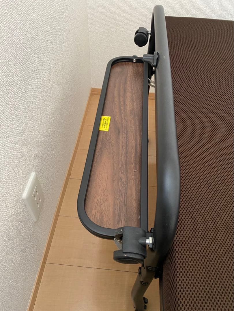 ブラウン 折りたたみベッド キャスター付き