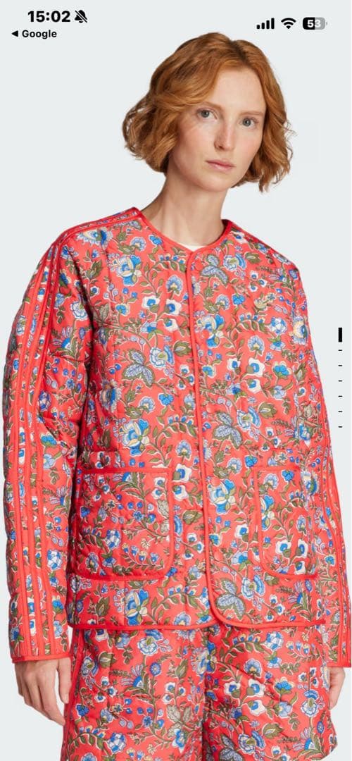 adidasリバティコラボレーションジャケット