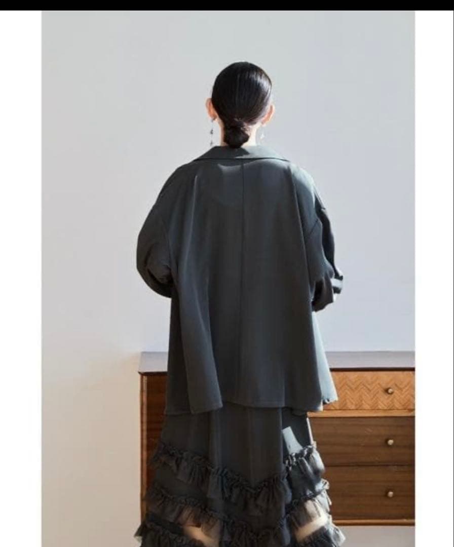 期間限定。１万円引！美品 niana トランスペアレントヘムセットアップドレス