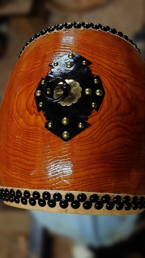 しんページ。ケヤキくり抜き和太鼓