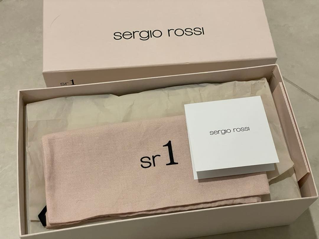 Sergio Rossi sr1オリーブグリーン レザー ローファー