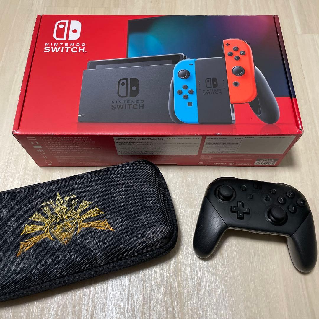 【完品美品】Nintendo Switch 本体 プロコン ハードケースセット