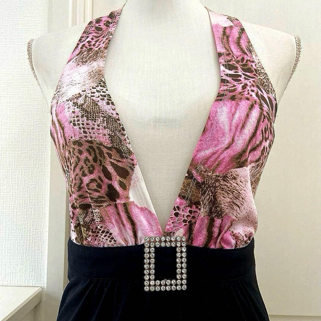 REAL MA＊RS ★キラキラビジュー付き　ホルダーネックリボンキャミ