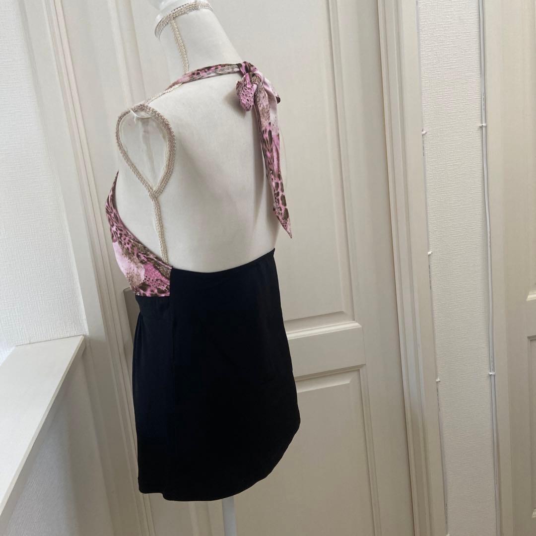 REAL MA＊RS ★キラキラビジュー付き　ホルダーネックリボンキャミ