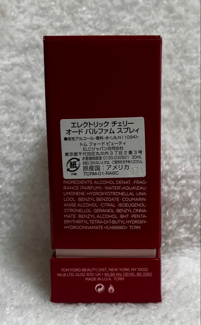 TOM FORD ELECTRIC CHERRY 30ml オードパルファム