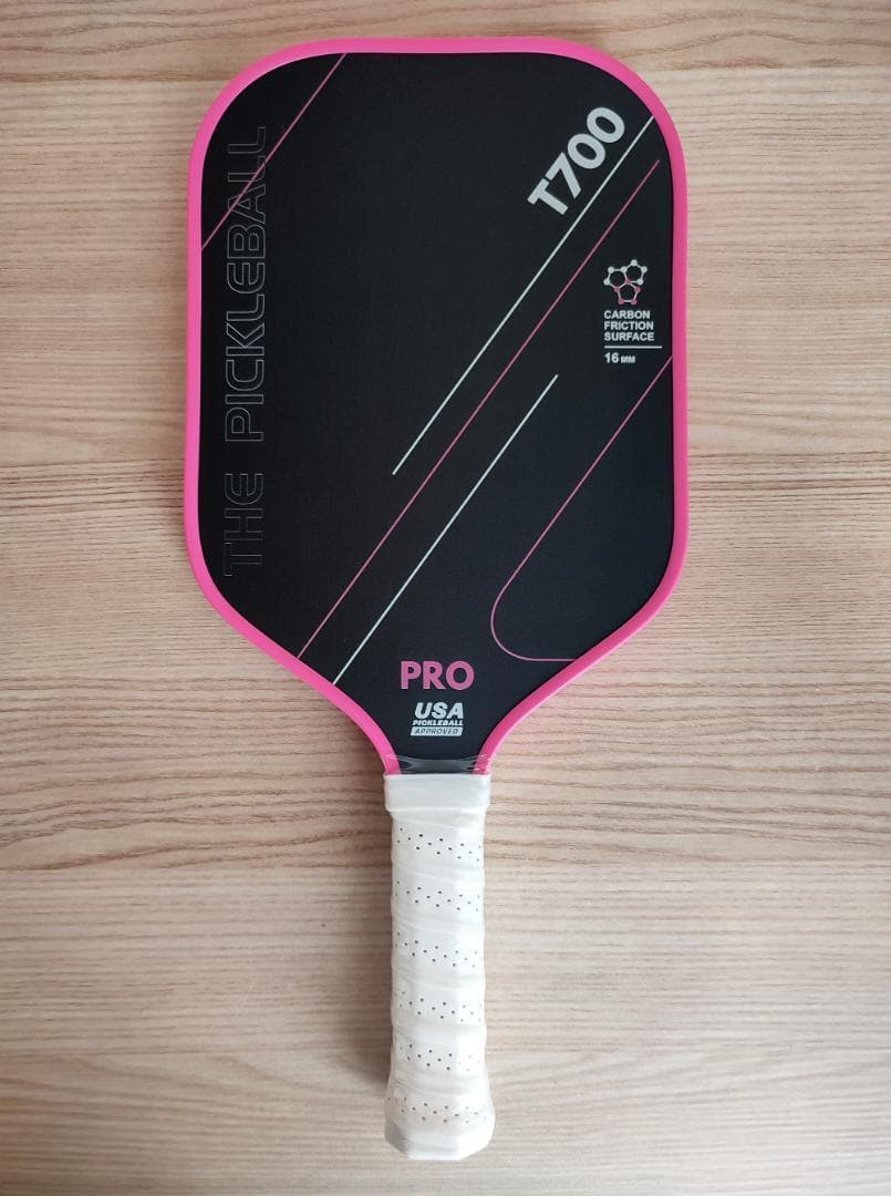 2個セット ピックルボール パドル T700生カーボン ピンク 緑色 カバー付き