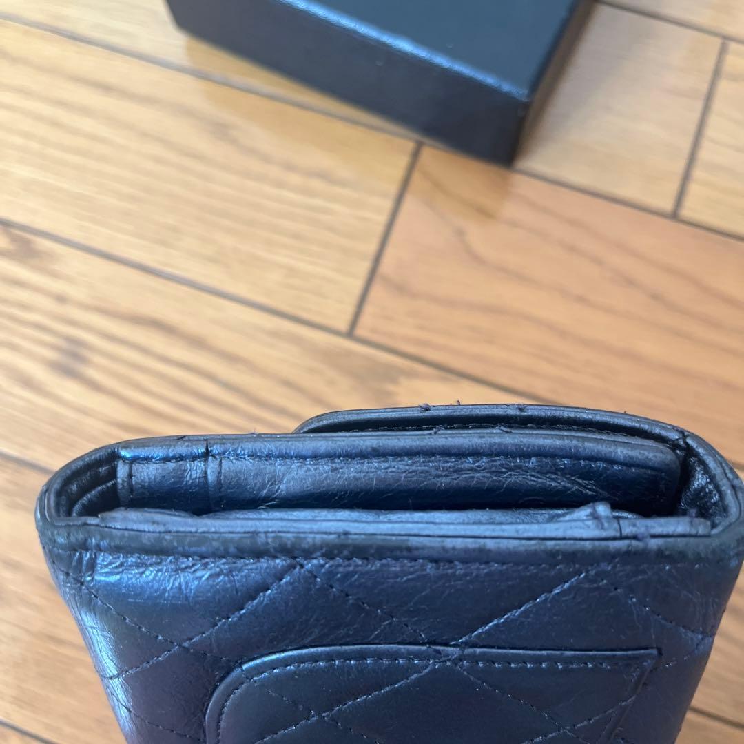 シャネル　長財布CHANELウォレット　ネイビー