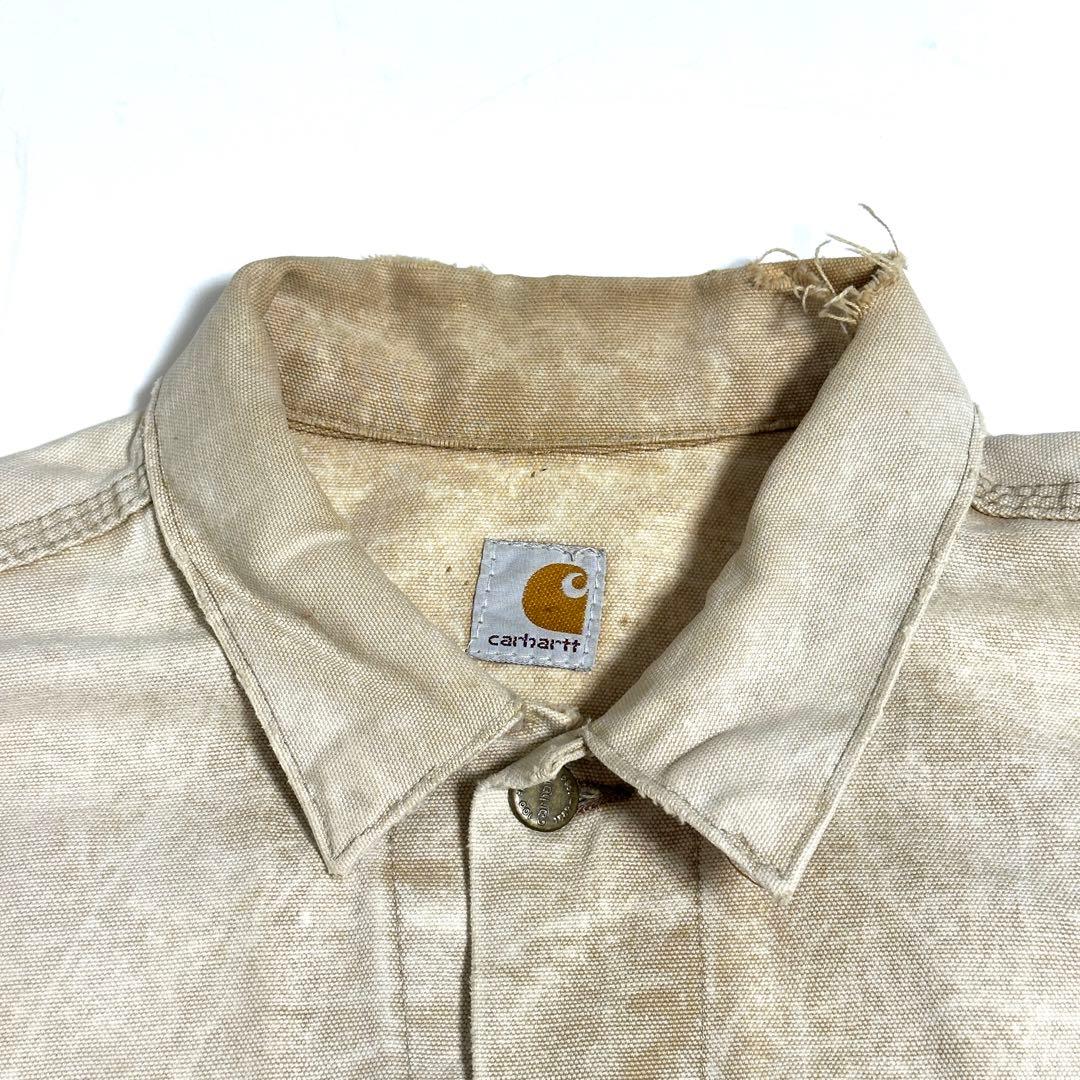 Carhartt トラッカージャケット フェード ボロ 裏地なし 80s 90s