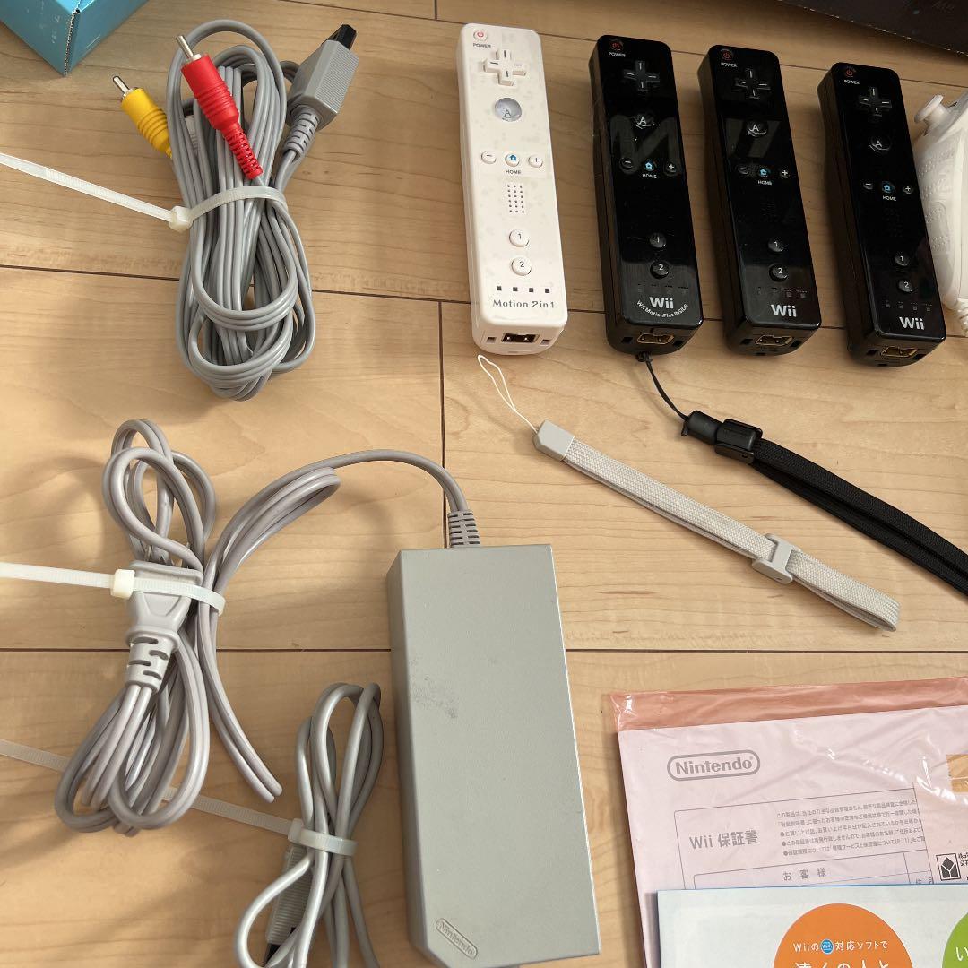 Nintendo Wii RVL-S-KJ 本体、リモコン