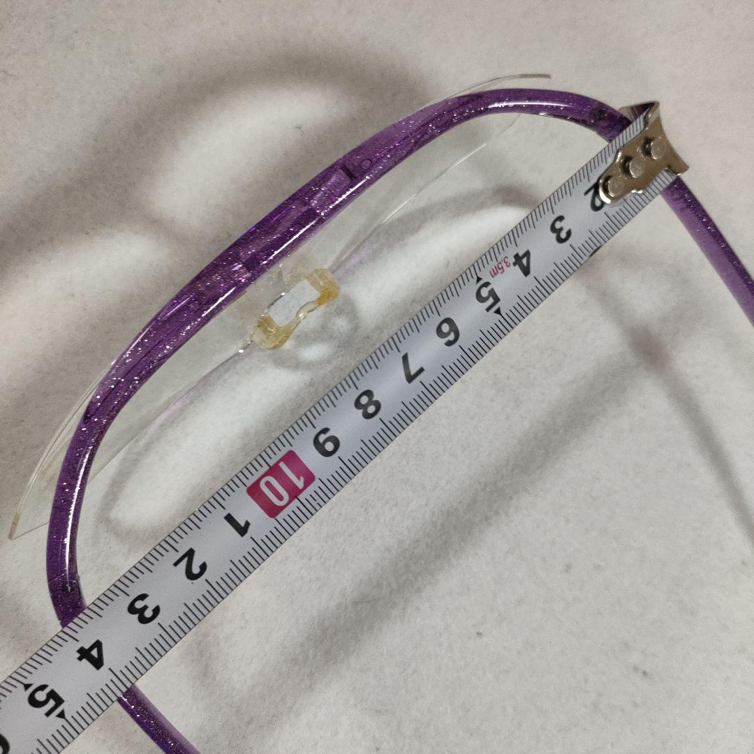 204 超美品　ハズキルーペ　拡大鏡　ルーペ　1.6X 紫