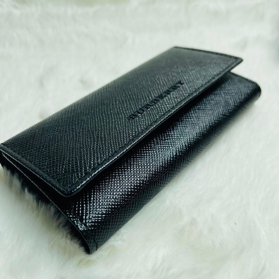 新品未使用正規品BURBERRY ノバチェック キーケース ブラック キーリング