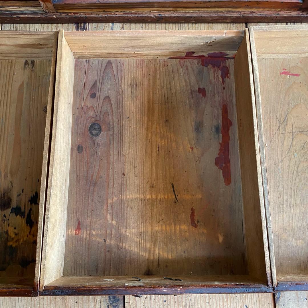 アンティーク ガラス戸 チェスト ローボード テレビ台 レトロ 無垢材 z963