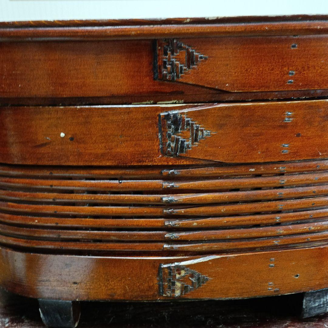 アンティーク　木製おひつ　木箱入り