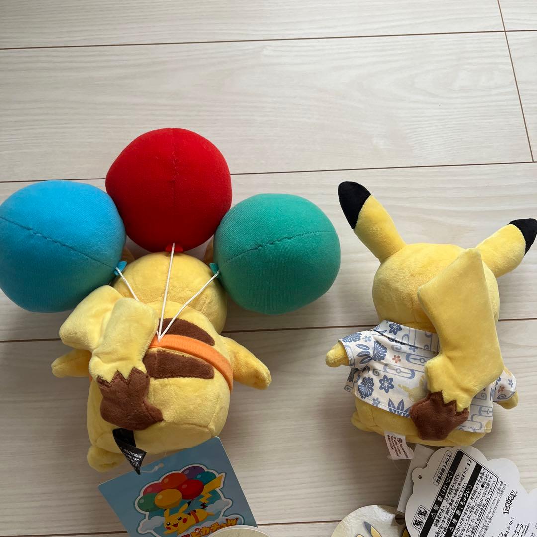 そらとぶピカチュウプロジェクト 沖縄 ピカチュウ　ぬいぐるみマスコットセット