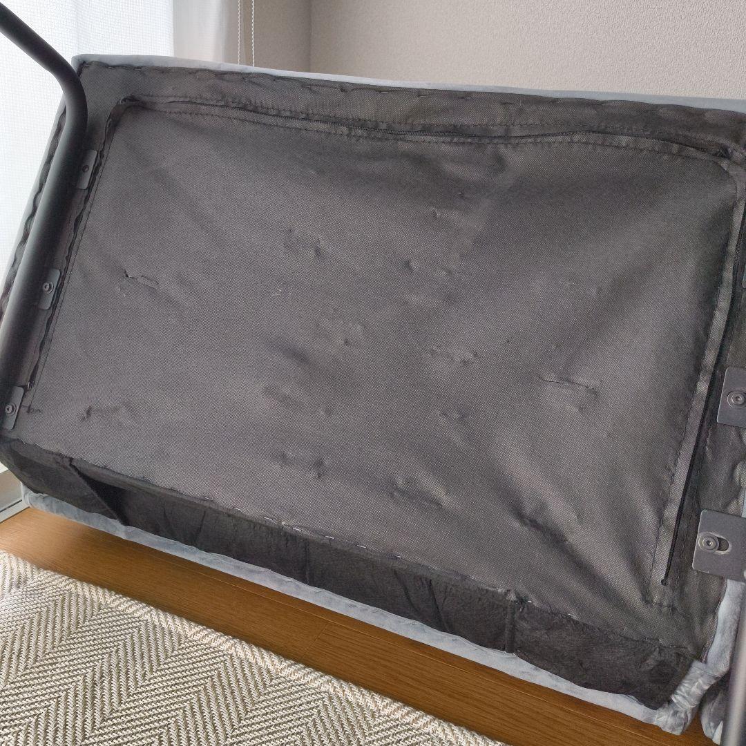 き*。様 LOWYA ベロア調3人掛けソファー