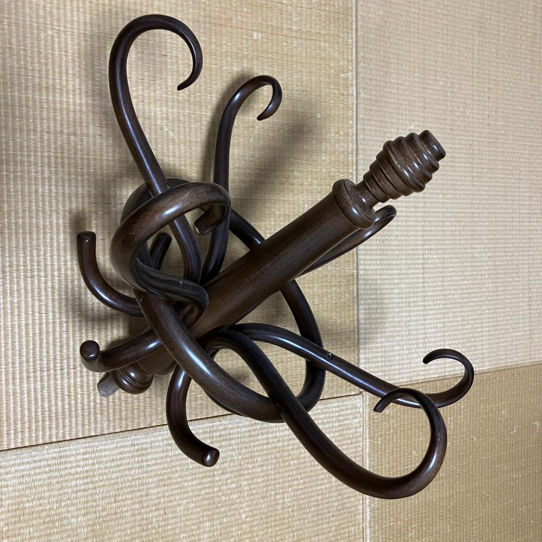 福岡　引取り限定　ファメグ社　FAMEG　ベントウッド　コートハンガー　ビーチ材