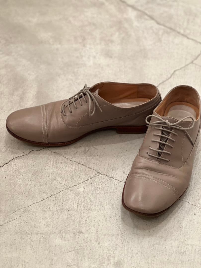 マルジェラ 22 レザーシューズ　希少グレージュ　サイズ42