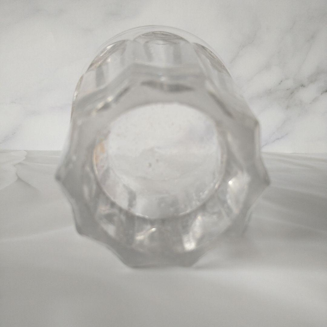 【貴重】大正　昭和　レトロ　剣先コップ　剣先グラス　気泡　3点セット　レア