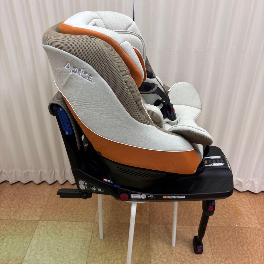 クリーニング済　☆美品☆　新生児　アップリカ　クルリラ　ISOFIX　テラコッタ