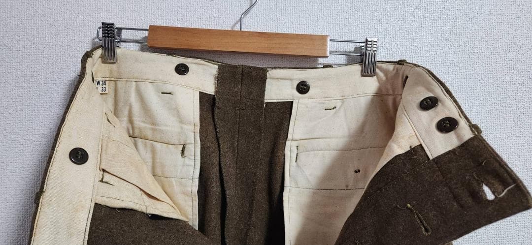 ヴィンテージ 40年代大戦期 THE HERCULES ウールトラウザー w34