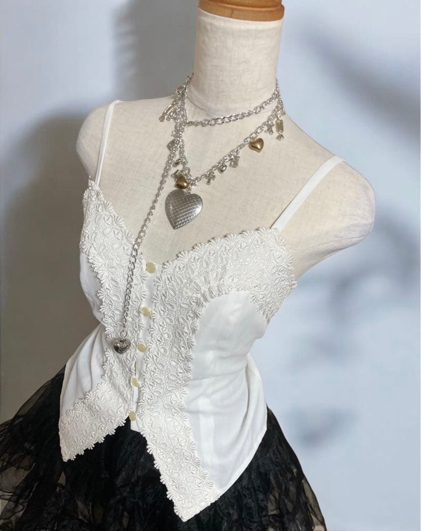 レア90sヴィンテージレースキャミコルセットy2kフェアリーグランジバレエコア