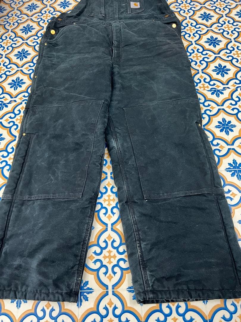 USA製 輸入古着 Carhartt ブラックオーバーオール