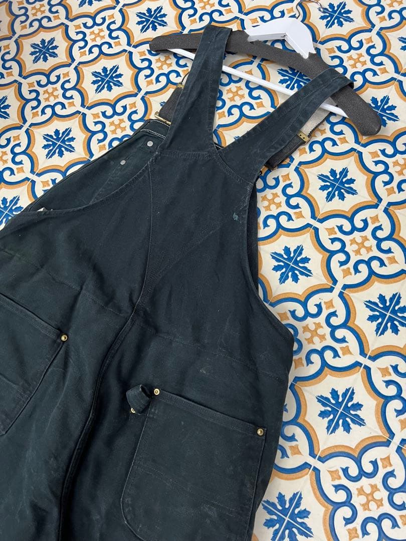 USA製 輸入古着 Carhartt ブラックオーバーオール