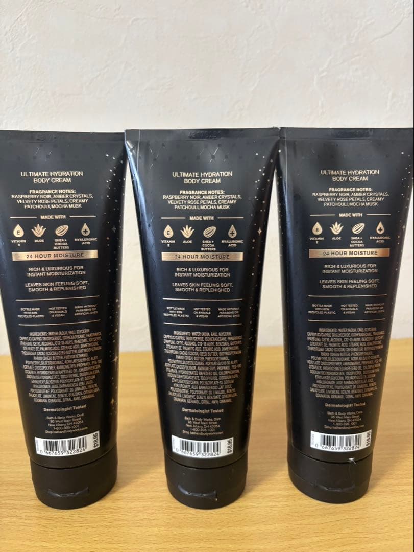 【Into the night】Bath&bodyworksボディクリーム ３本