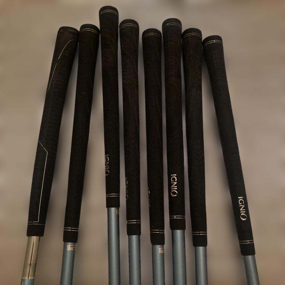 【中古美品】IGNIO ゴルフクラブセット 8本セット　ゴルフバッグ付き