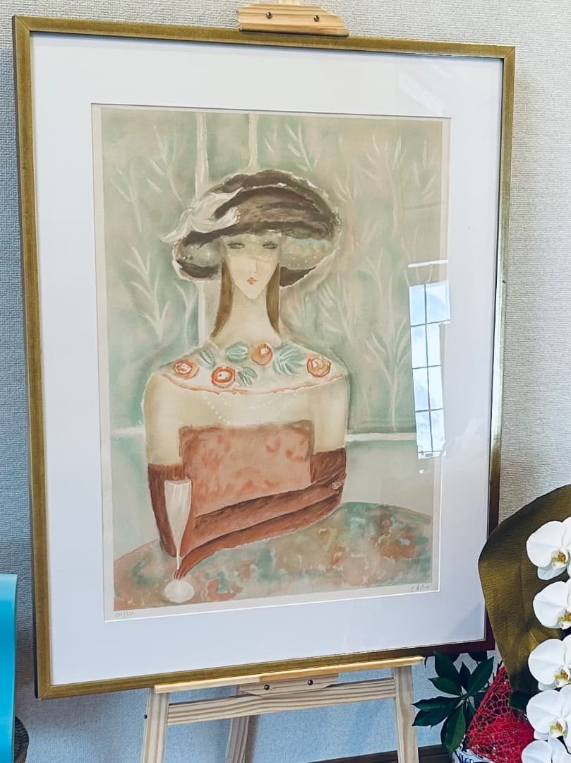 クレール・アステックス　版画リトグラフ 美術品絵画女性アート