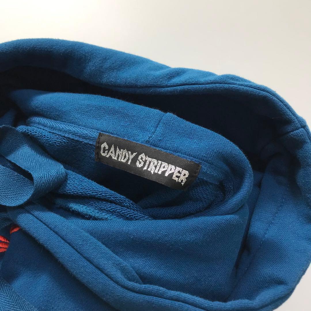 Candy Stripper レイヤード風デザインパーカー　ワンピース