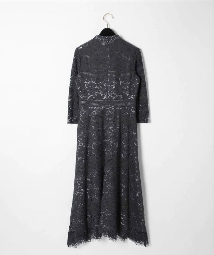 Diagram ダイアグラム　ドレス 花柄 総レース　ハイネック