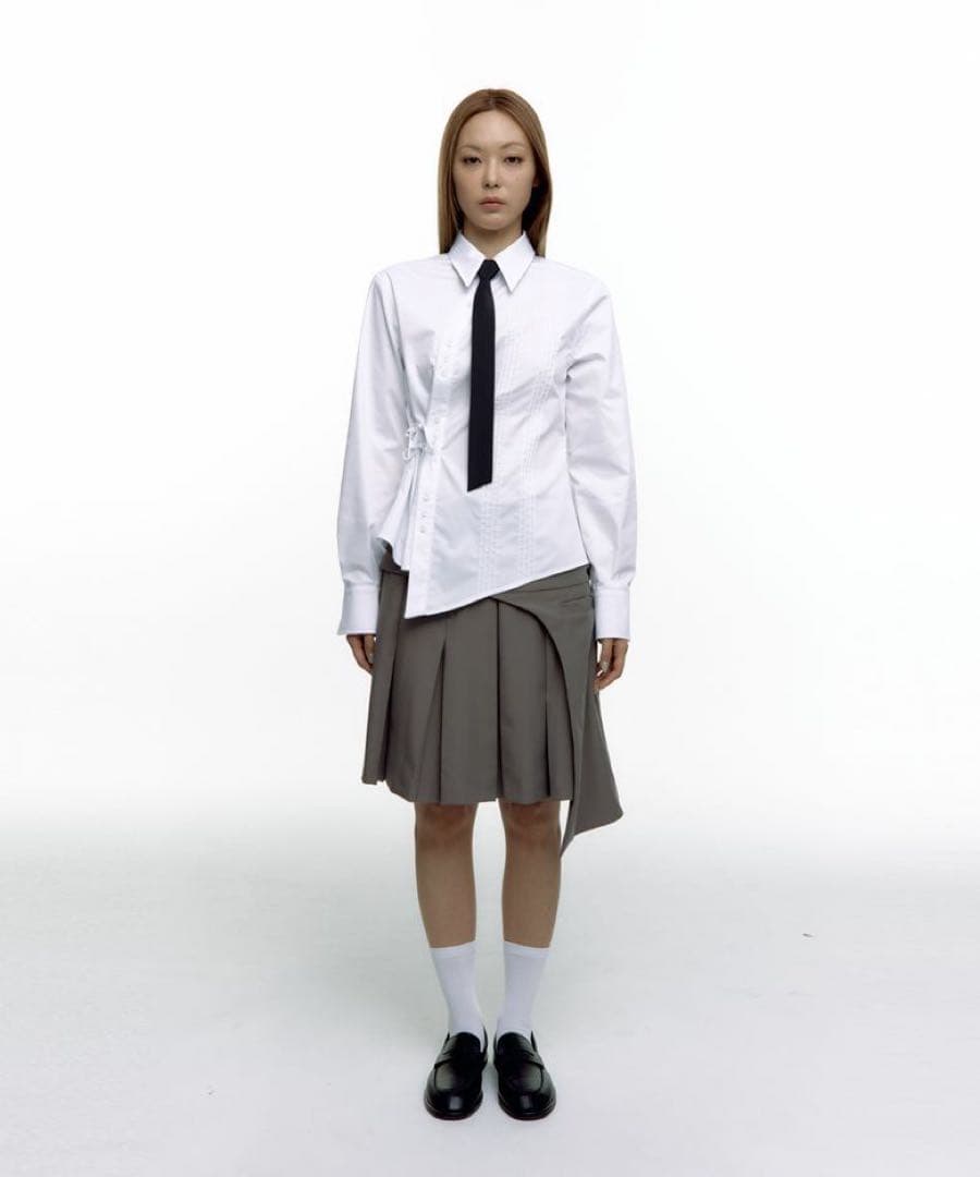 新品　kashiko Pintuck Preppy Shirt Tie Set