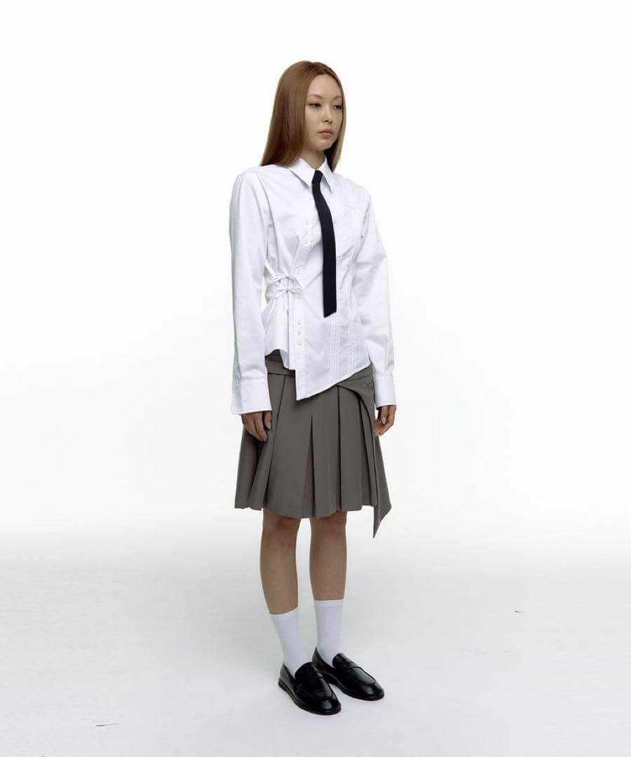 新品　kashiko Pintuck Preppy Shirt Tie Set