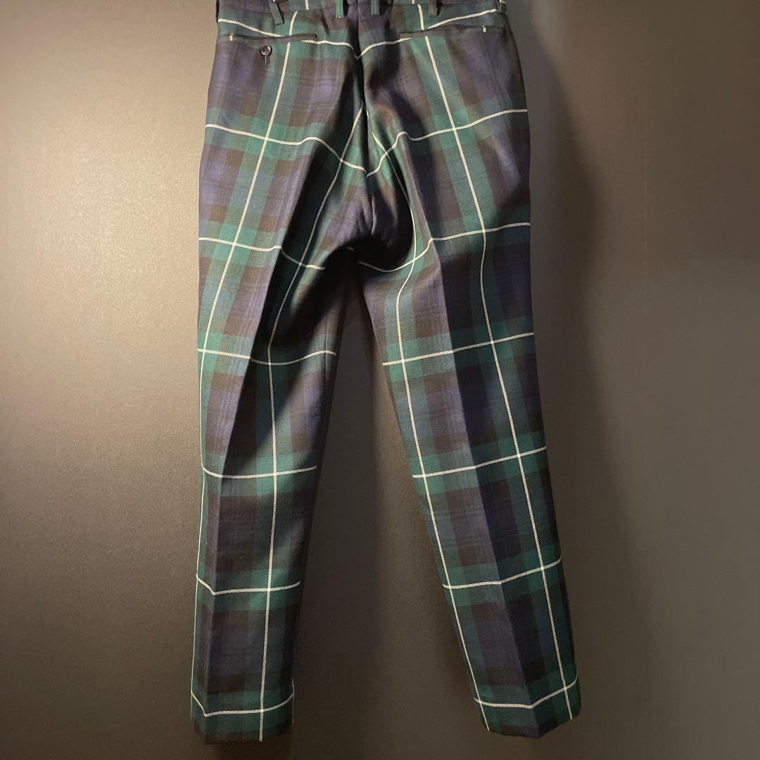 アナトミカ　ブラックウォッチ　チェック　スラックス ベルナールザンス