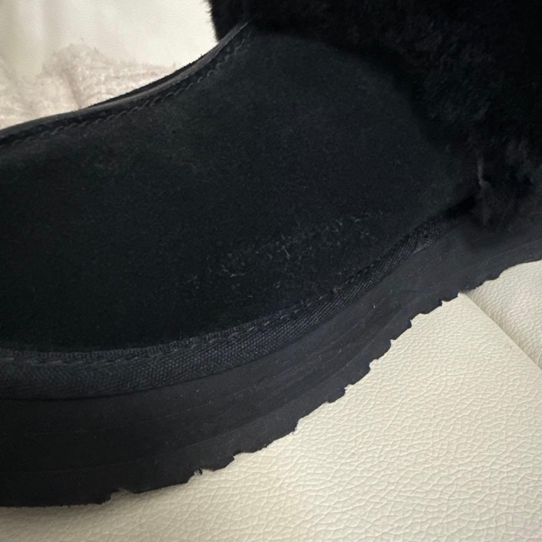 UGG ブラック アグ ディスケット　スリッポン　39