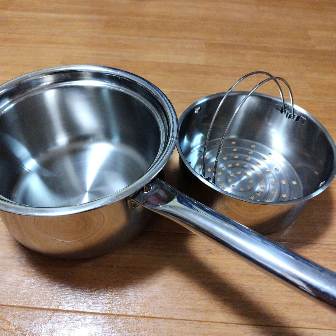 未使用 アサヒ軽金属プリンセスなべLサイズ（７層）とスチーマーセット（蓋なし）