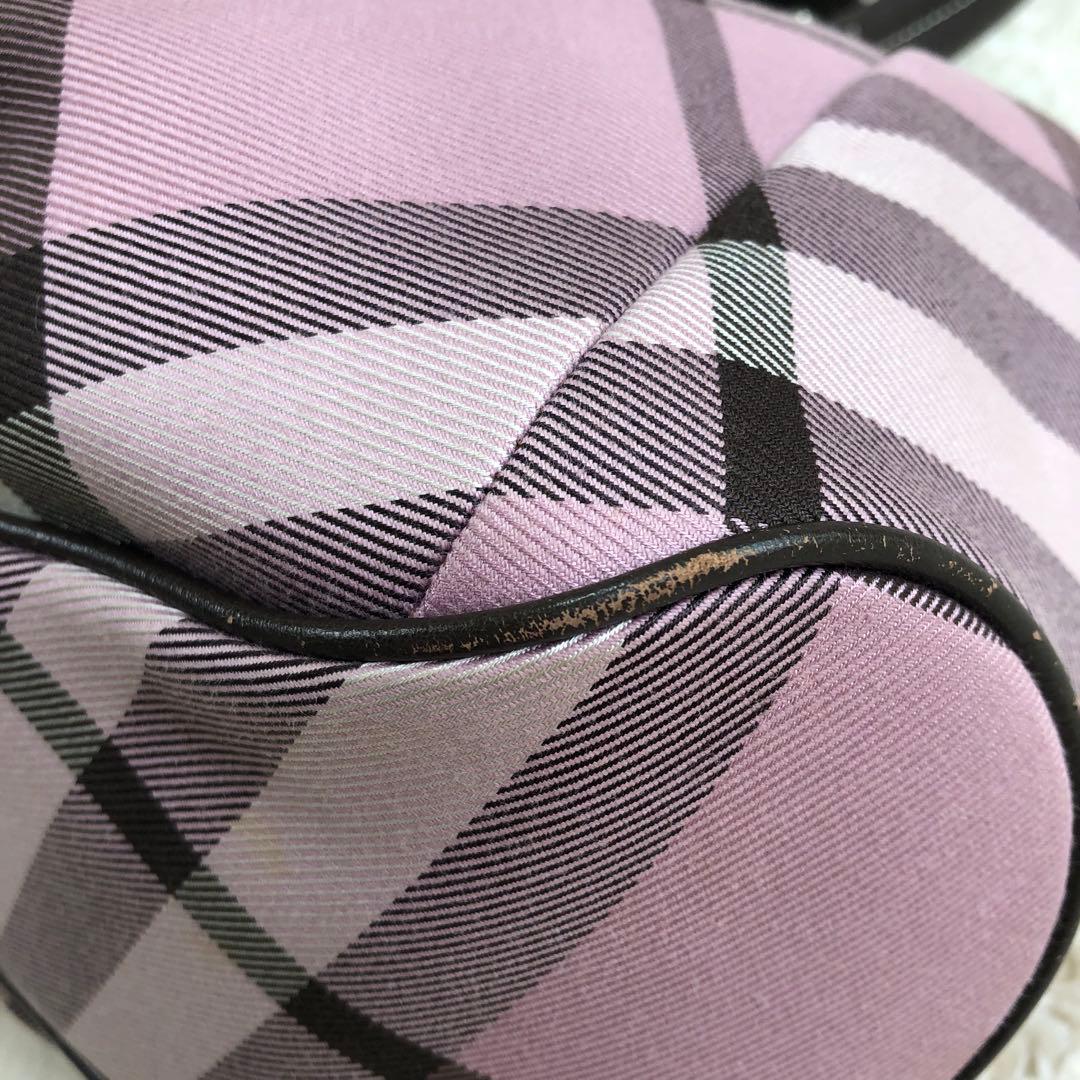 BURBERRY ピンクノバチェック ハンドバッグ